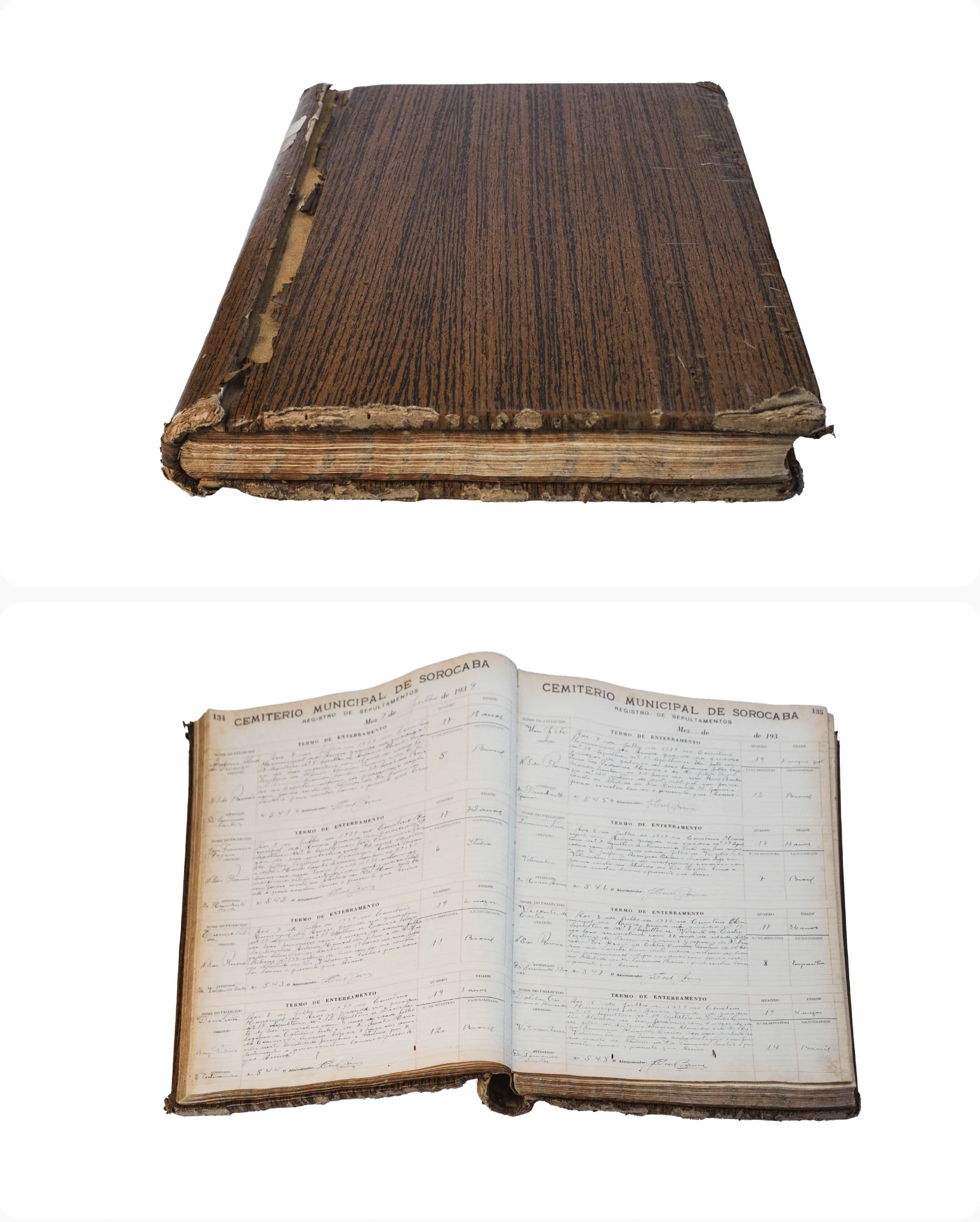 Registros de cemitérios — Documento — acervo do IHGGS
