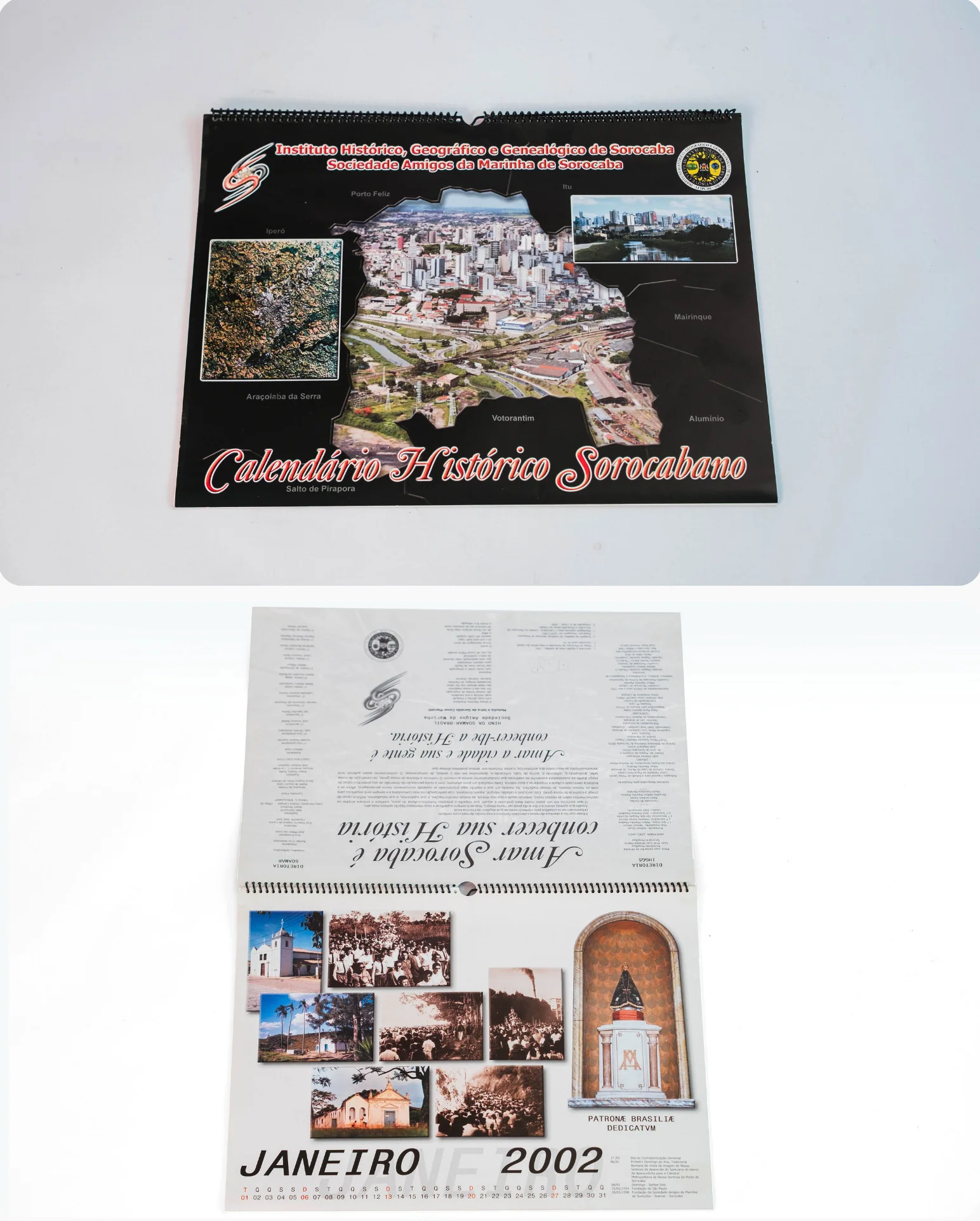 Calendário Histórico de Sorocaba — Documento — acervo do IHGGS